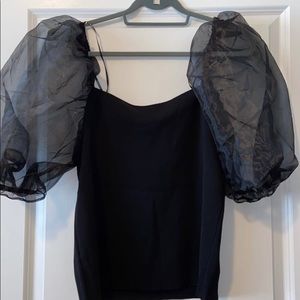 Forever 21+ Puffy Sleeve Crop Top